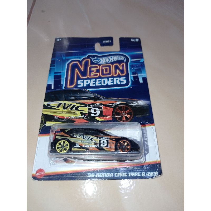 Hotwheels Honda Civic neon speeders