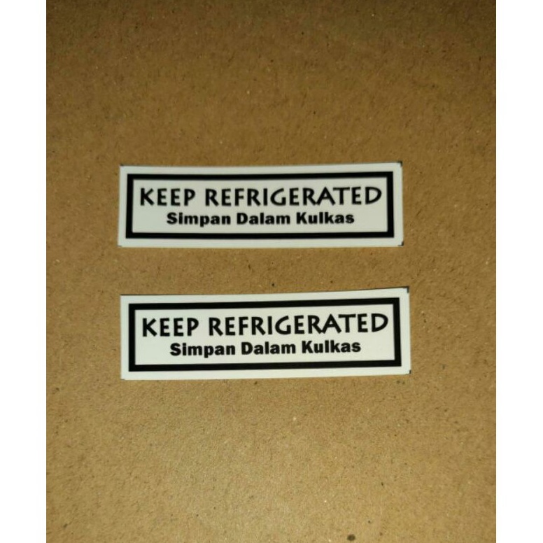 

Telah Hadir sticker keep refrigerated simpan dalam kulkas 6 pcs PND