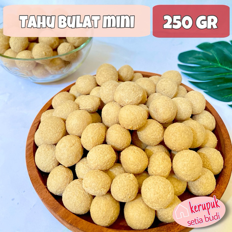 

KERUPUK TAHU BULAT MINI GURIH KRIUK 250 GRAM