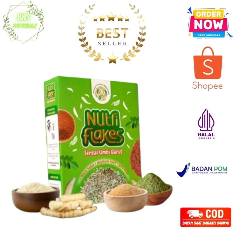 

Nutriflakes Original Sereal Umbi Garut Solusi Atasi Asam Lambung Maag Gerd Ampuh