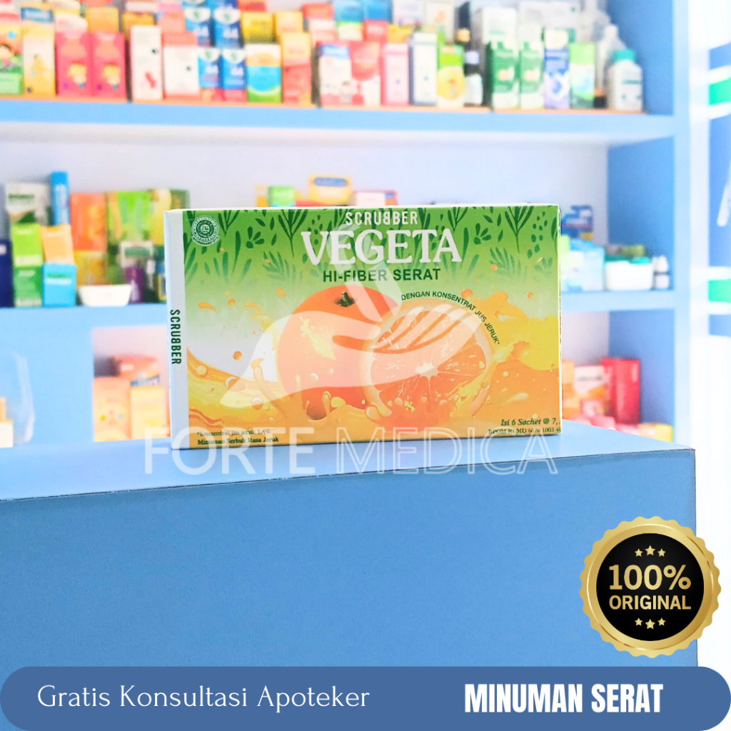 

Vegeta Scrubber 6 Sachet - Minuman Herbal