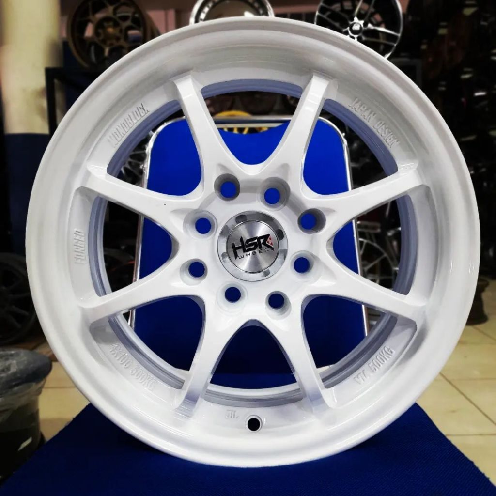 VELG MOBIL HSR RING 16 WARNA PUTIH DOUBLE PCD