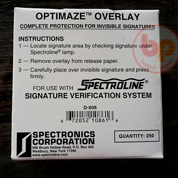 

Penjualan Terbanyak Overlay Spectroline sticker tanda tangan buku tabungan high quality HI