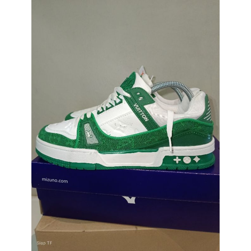 Louis Vuitton LV White Green Denim