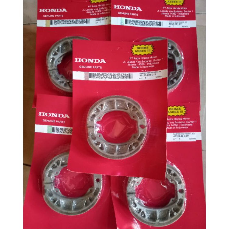 Cj Paket hemat isi 5 kampas rem belakang tromol grand Supra legenda Astrea