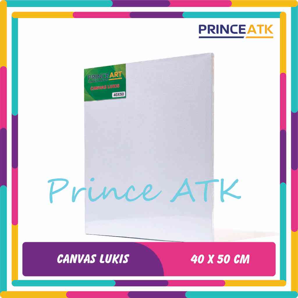 

[PRINCE ART] Canvas / Kanvas Lukis Putih Ukuran 40 x 50 Cm