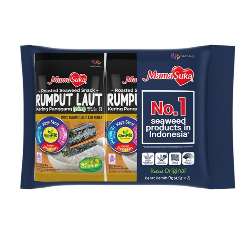 

MamaSuka Rumput Laut Panggang 2 x 4.5 g