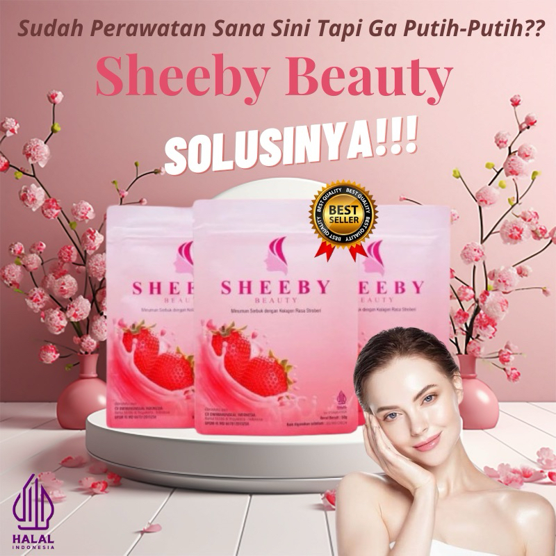 Minuman Collagen Drink Sheeby Beauty Pemutih Badan Putih seluruh badan Cerah Alami Putih Tanpa Sunti