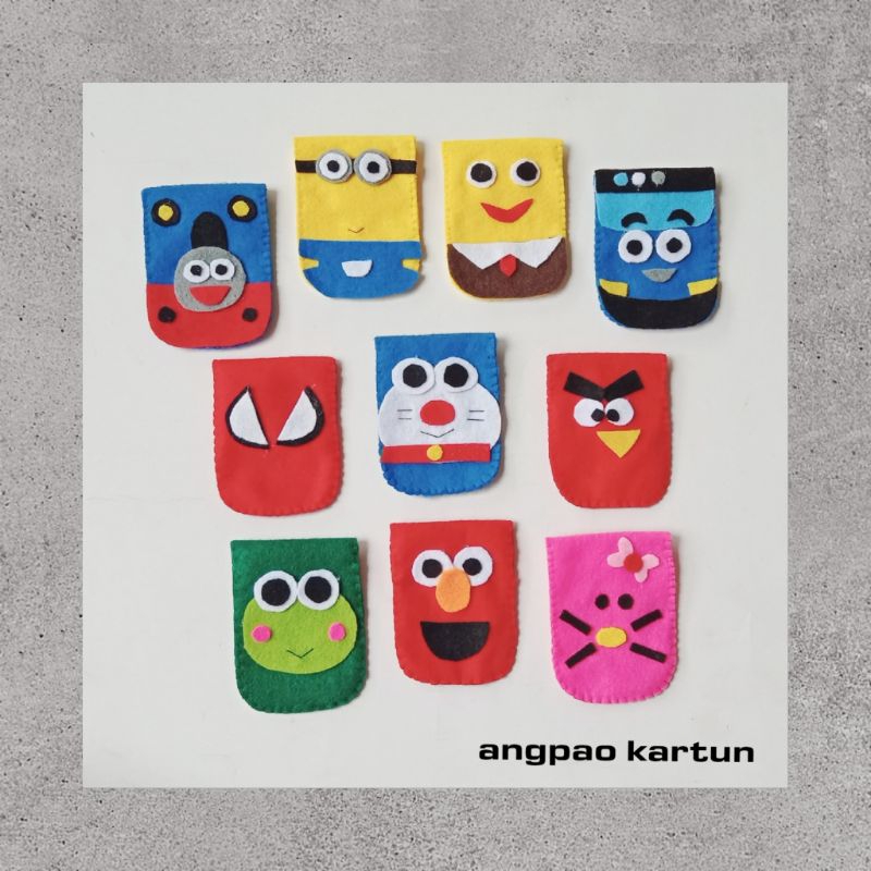 

angpao / dompet flanel kartun