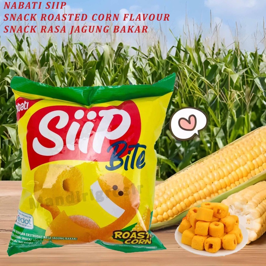 

Snack Roasted Corn Flavour * Nabati Siip * Rasa Jagung Bakar * 19gr