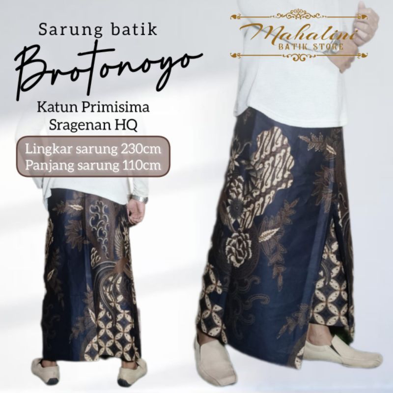 SARUNG BATIK BROTONOYO/ORI MAHALINI/BATIK SOLO/SARUNG CELANA BATIK/SARUNG BATIK SOLO