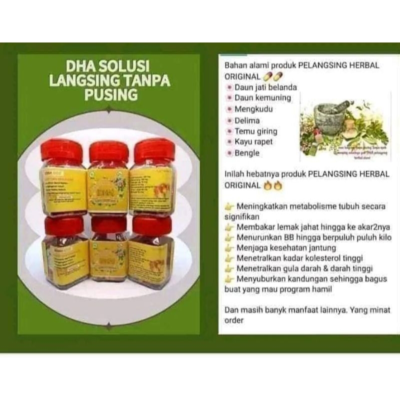 

jamu DHA pelangsing