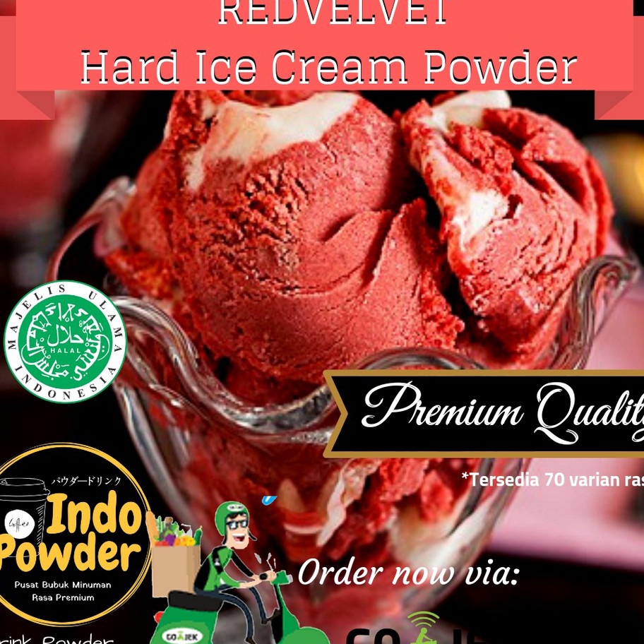 

VWBM7644 HOT Bubuk Ice Cream rasa Redvelvet 1Kg Bubuk es Krim rasa Redvelvet 1Kg