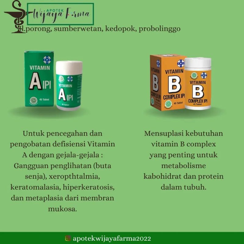 Vitamin A IPI / Vitamin B COMPLEX IPI