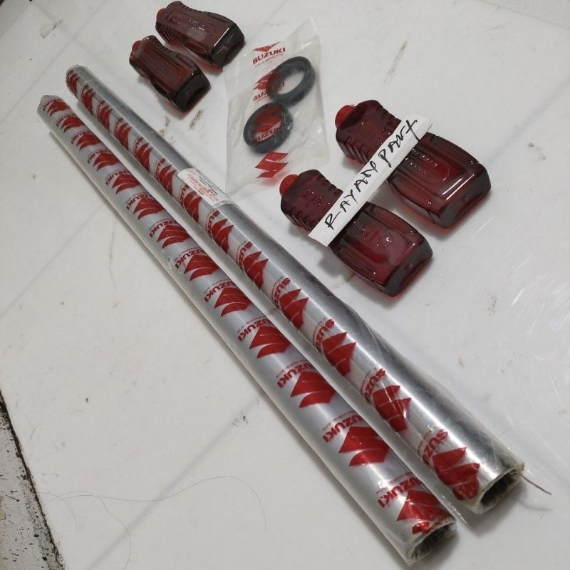 sok depan TS125 TS125 sil+oli 4 botol+sok