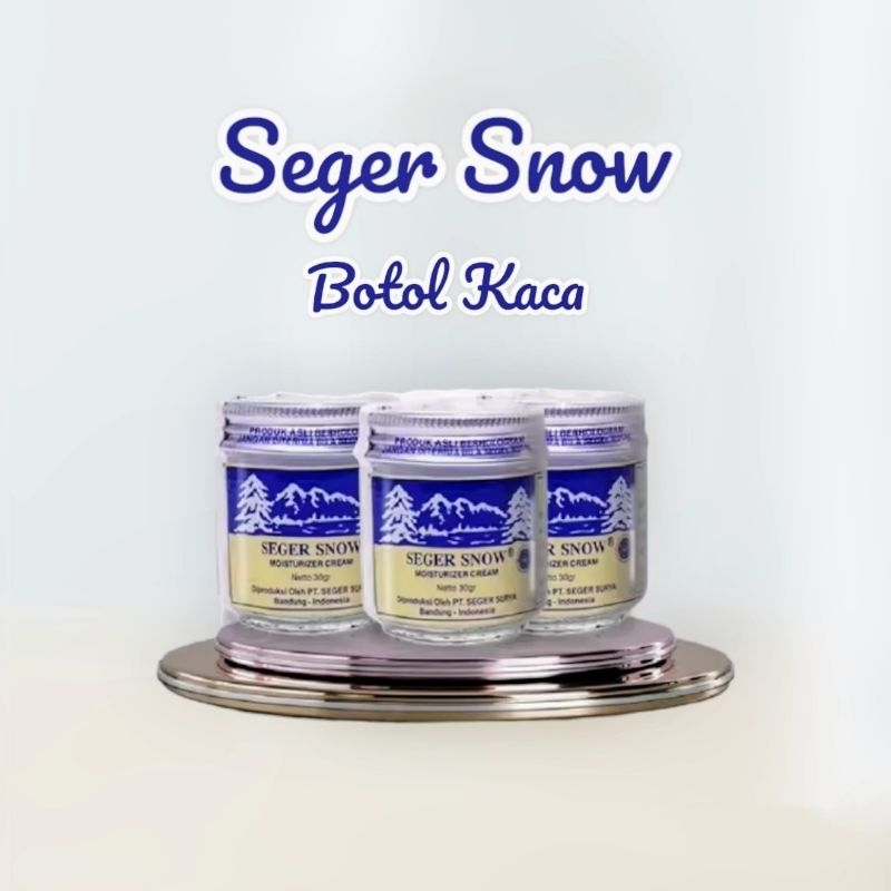 Seger Snow Moisturizer Cream ( Botol Kaca) 30gr