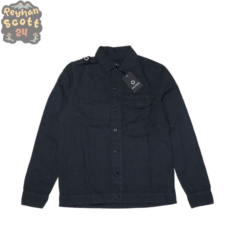 Ma Strum Linen blend GD Overshirt black