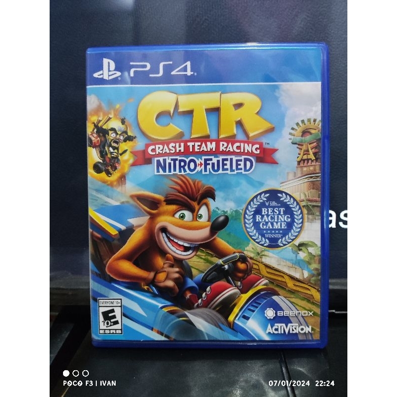 bd crash tag team racing (ctr) ps4 second/kaset game ps4