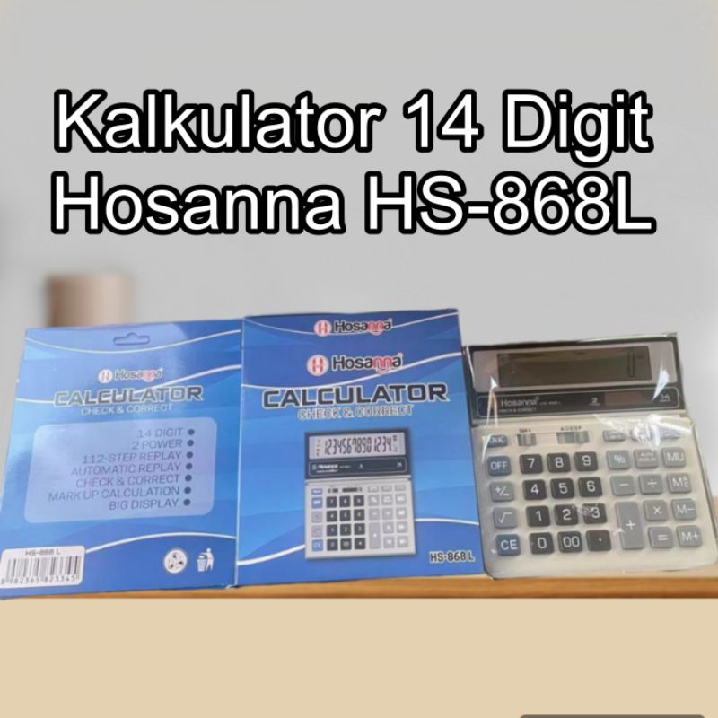 

Kalkulator Murah 14 Digit Hosanna / Kalkulator Hosanna 2 Power HS-868L