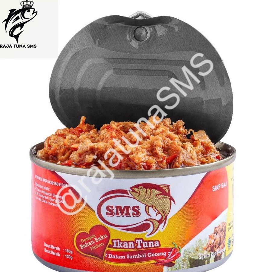 

RFCY1456 Terlaku Ikan tuna kaleng SMS Tuna flake dalam bumbu sambal goreng 18gr