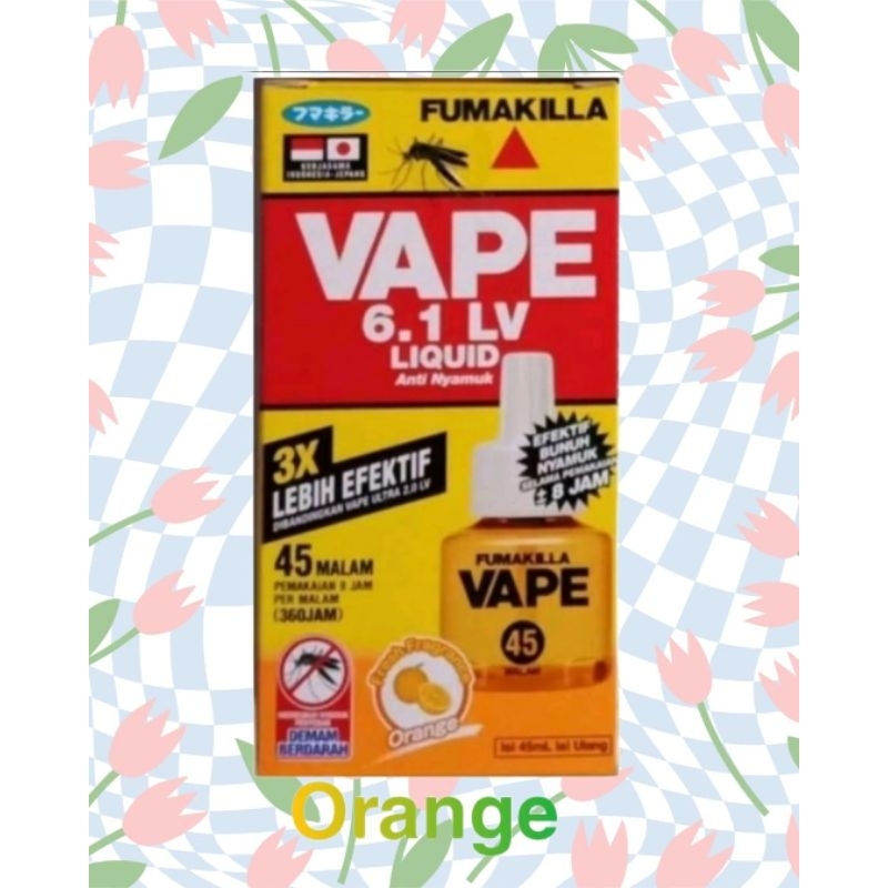 Obat Nyamuk Vape Refill 45 Malam Orange