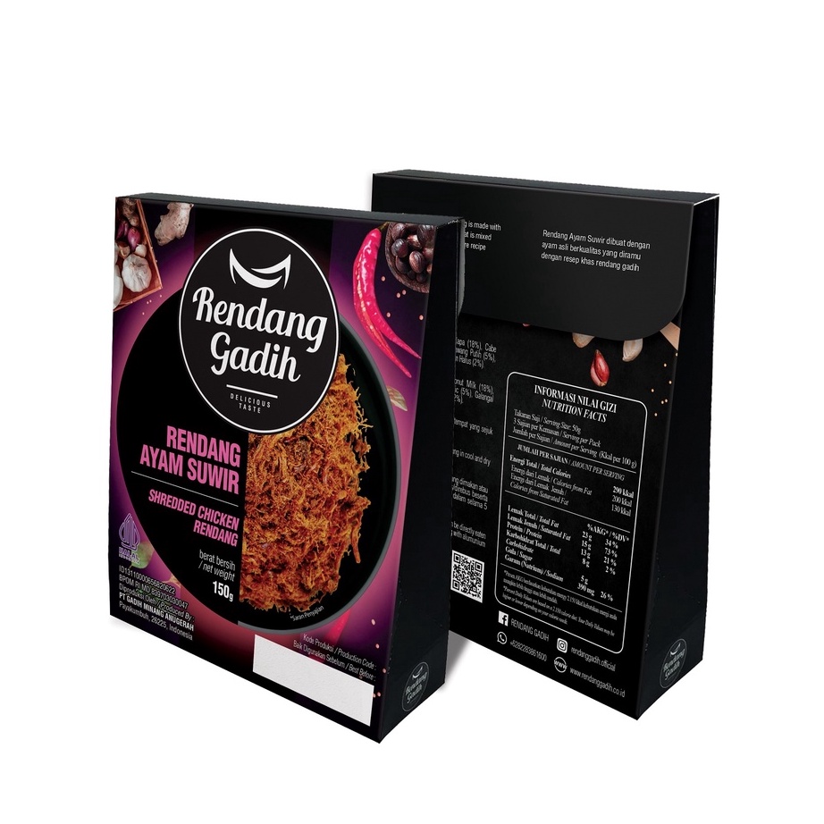 

NLLX617 Penjualan TerbaikCOD Rendang Daging Ayam Suwir 15 g Rendang Gadih