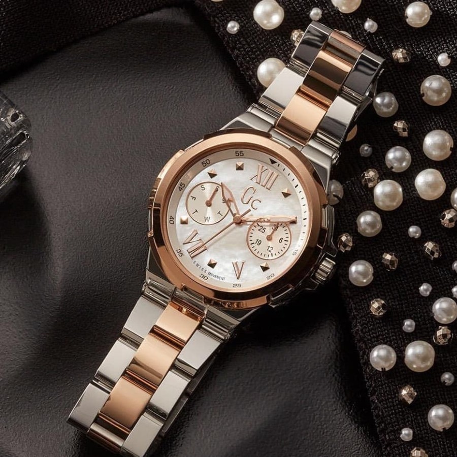 ( BISA COD ) Jam Tangan Wanita Guess Collection GC Structura Lady Metal Mini Y33001L7 Rantai Stainle