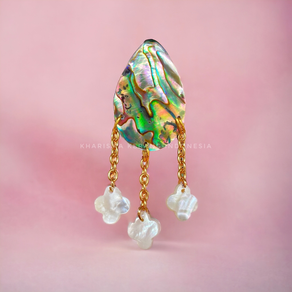 Abalone Brooch 1 Bros Hijab by Kharisma Kerang Indonesia