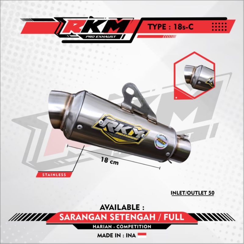 Silincer Only/Selencer/Silencer  Knalpot p18 // ORIGINAL RKM PRO EXHAUST