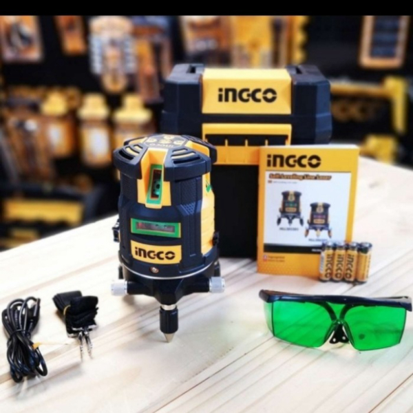 HLL305205 METERAN 5 GARIS LINE LEVEL CROSS GREEN LASER HIJAU INGCO Original