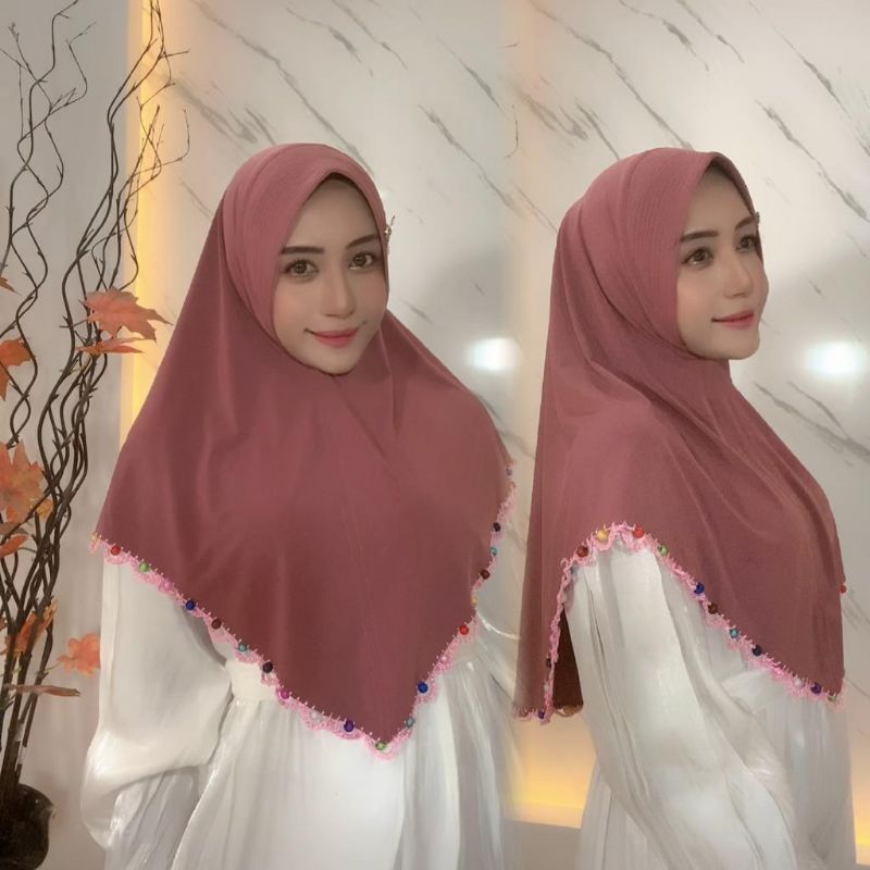 Jilbab instan JULIET  sulam diamond by FO hijab wanita muslim