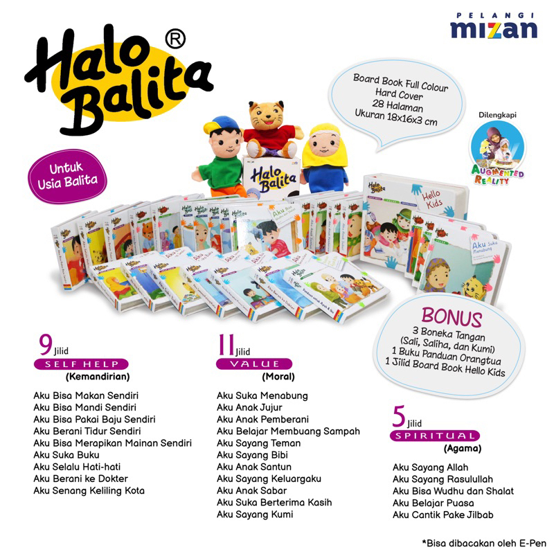 PRELOVED HALO BALITA / HALO BALITA FULL SET / BUKU HALO BALITA