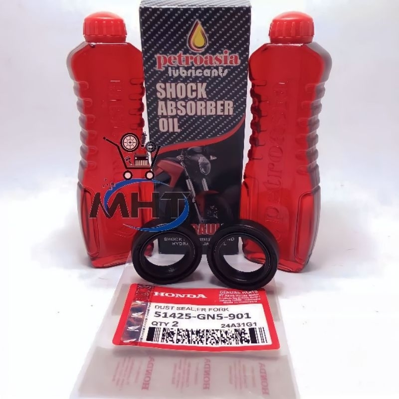 Seal Shock Depan + Oli Shock Honda Kharisma Supra Grand Supra x 125 Beat Vario