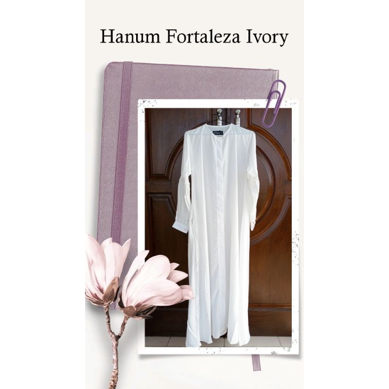 Gamis Hanum Fortaleza Ivory by Alhauraa