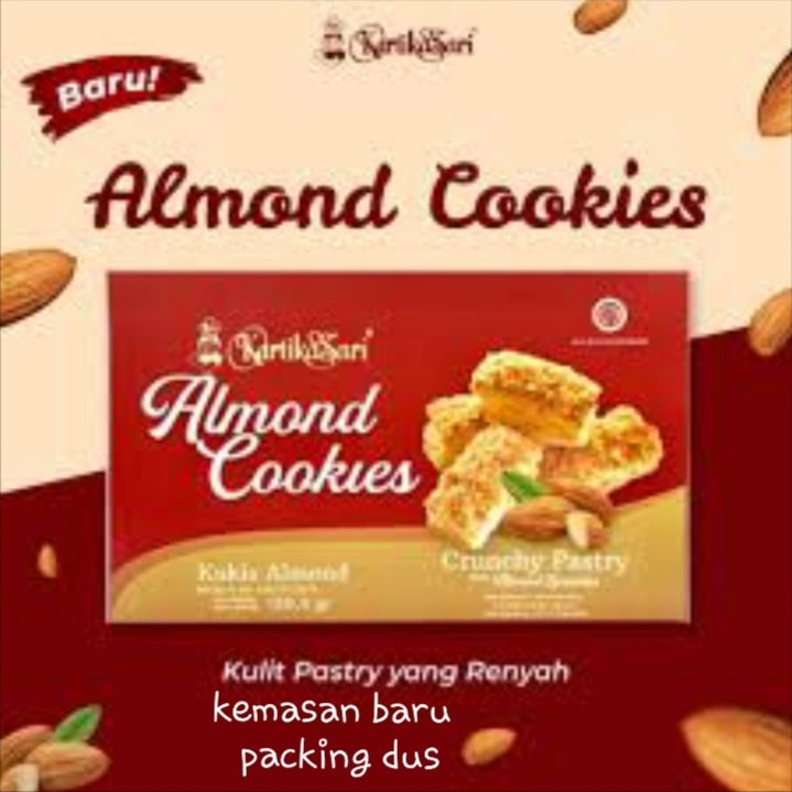 

Almond Cookies Medium KARTIKA SARI Oleh Oleh Khas Bandung kemasan baru