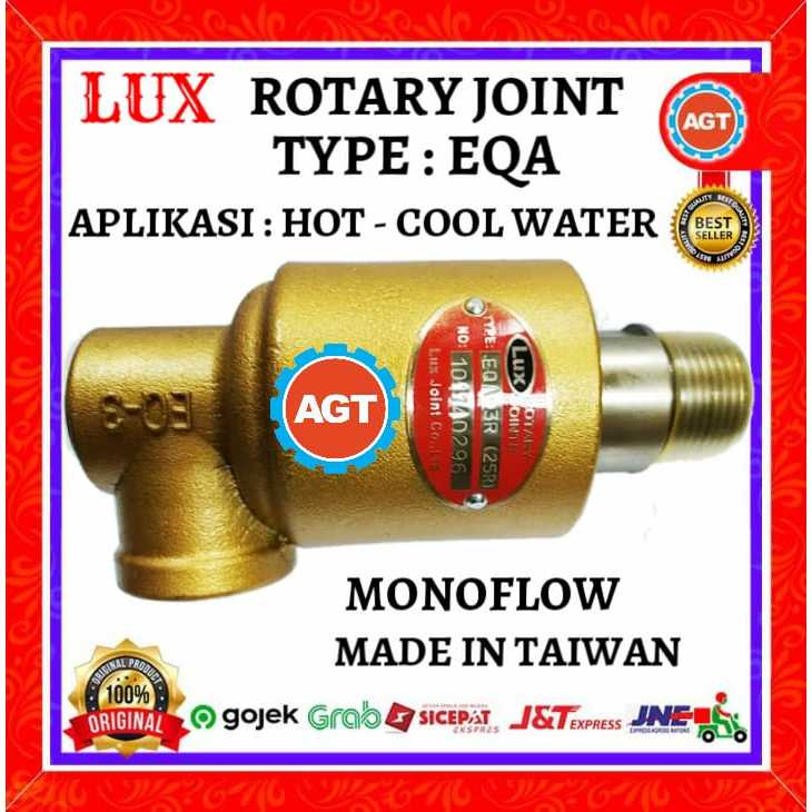 ROTARY JOINT LUX EQA 80A R/L - 3 IN MONOFLOW - WATER