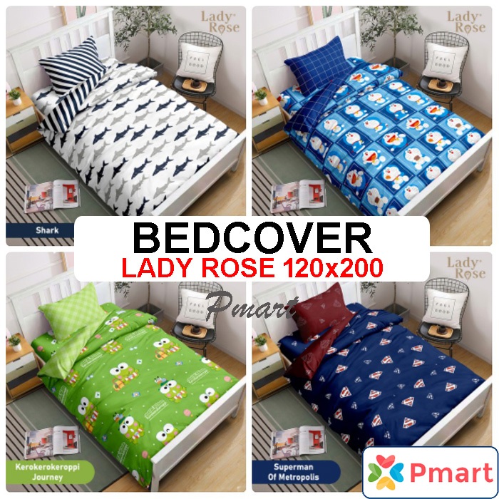 BEDCOVER LADY ROSE 120x200 PRIME / BEDCOVER LADY ROSE SINGLE / LADY ROSE BEDCOVER SET