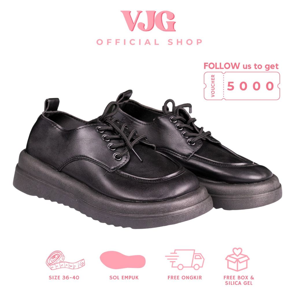 TERLARIS VJG - Rose Sepatu Boots Hitam Wanita Korean Style / Sepatu Boots Heels Wanita MQ07 2025