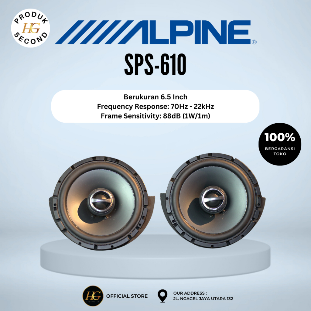 Speaker Coaxial Alpine SPS-610 ( second )