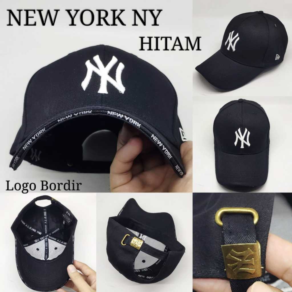 Topi Baseball Caps Golf New York NY MLB Mini Font List Limited Edition  Pria Cowok