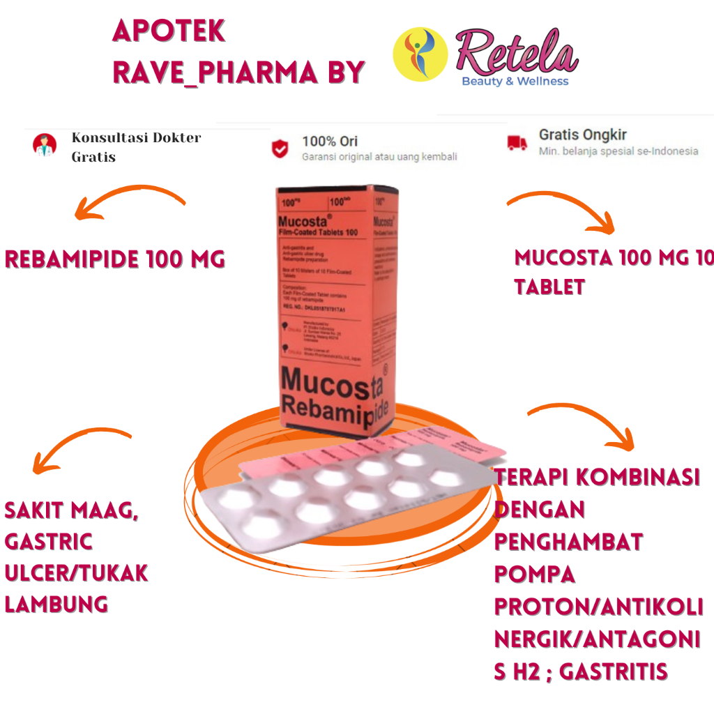 Mucosta 100 mg 10 Tablet