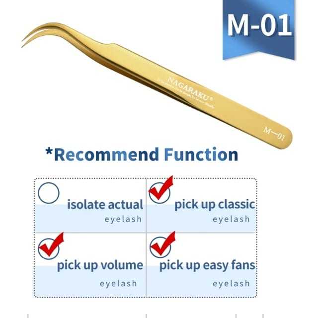 NAGARAKU PINSET ORIGINAL PINSET EYELASH EXTENSION PINSET BULUMATA SAMBUNG / PINSET RUSSIAN VOLUME EY