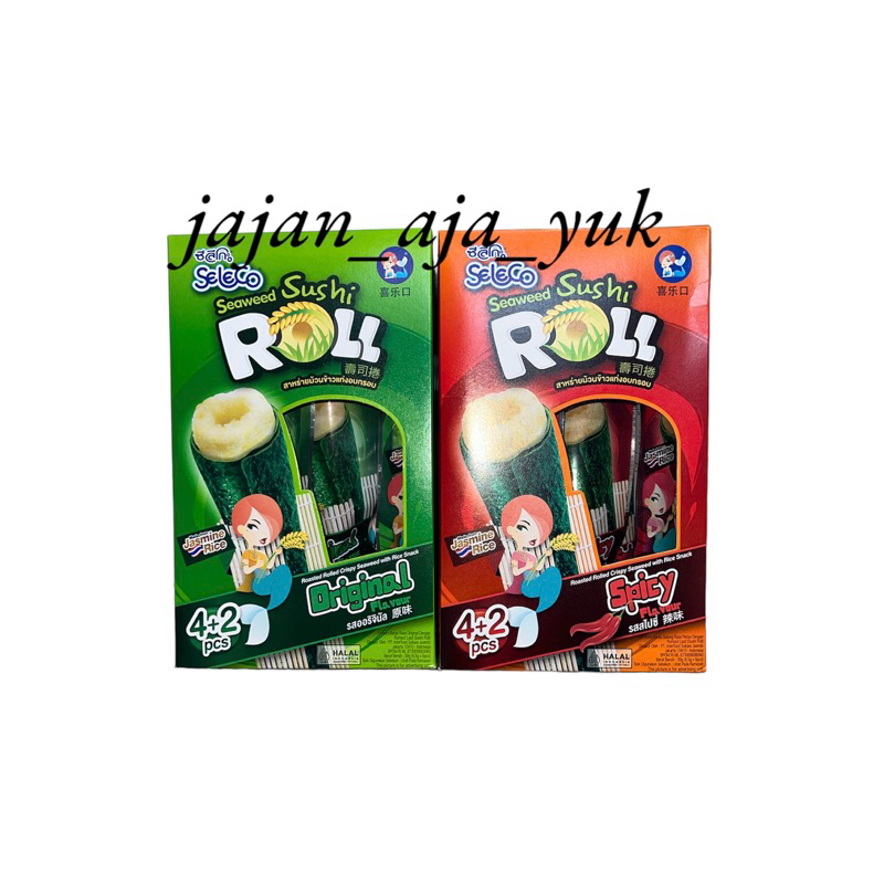 

Seleco Sushi Roll 39g Roasted Rolled Crispy Seaweed With Rice Snack