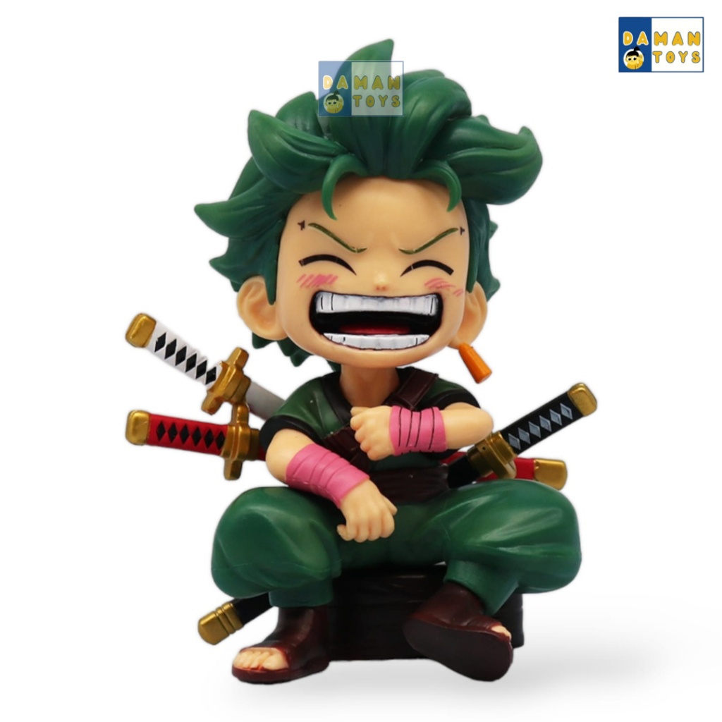 URBANZENT - One Piece Action Figure Zoro Roronoa Resin Lufyy Koleksi Pajangan Anime