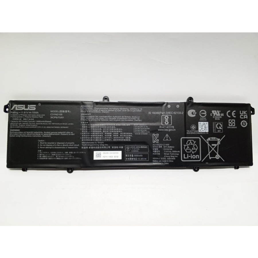 BATERAI LAPTOP ASUS K3402 M3402 M3502 S3502 ORIGINAL