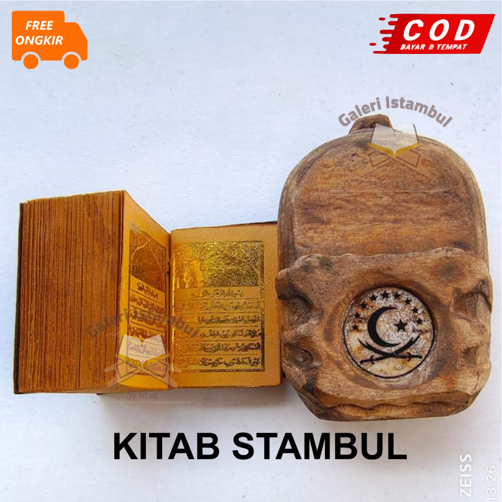 AL QURAN MINI TINTA EMAS BOX TAS KUNO STAMBUL ISTAMBUL