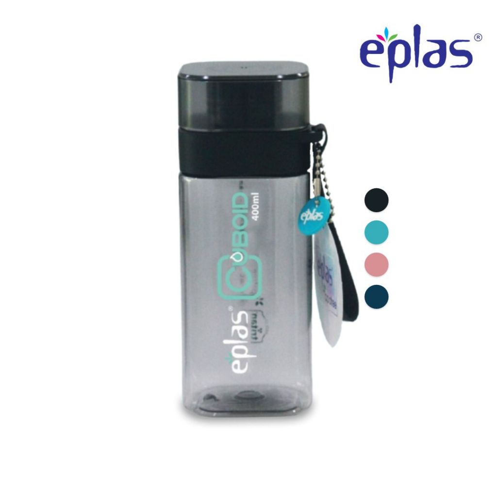 EPLAS Sport Water Bottle (550ml), Square Bottle, Travel Bottle, Water Tumbler, Botol Air, BPA Free EGSQ-550