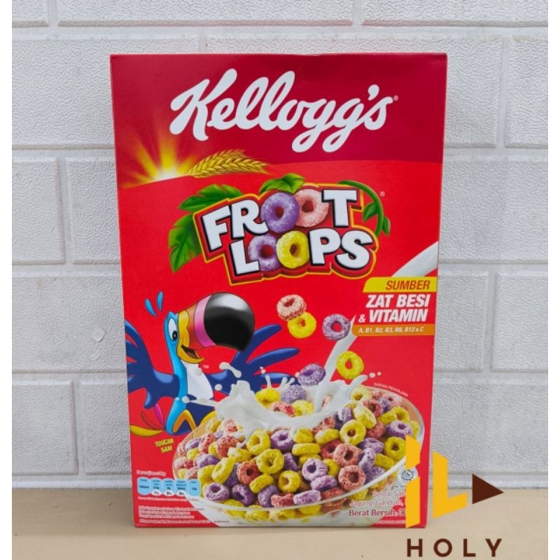 

Kelloggs Froot Loops (300gr) BESAR / Kelloggs Cereal Froot Loops
