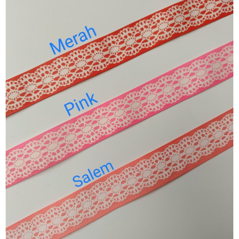 

Pita Grosgrain 1" Motif Renda