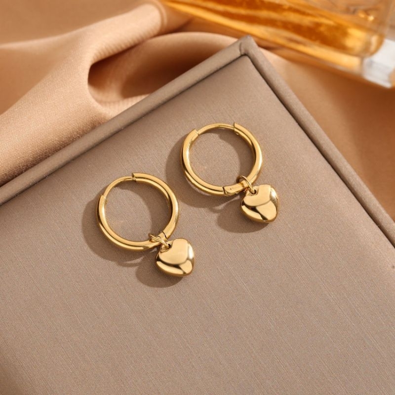 anting hati titanium cantik